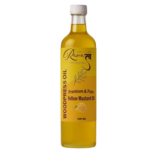 Ramatva Cold-Pressed Yellow Mustard Oil 500ML – 100% Natural & Unrefined Cooking Oil